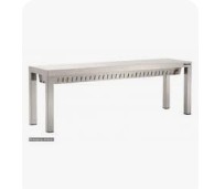 Heizregal 1 Ebene 1600x400x400mm Halogen 200W Fuß am Möbel befestigt